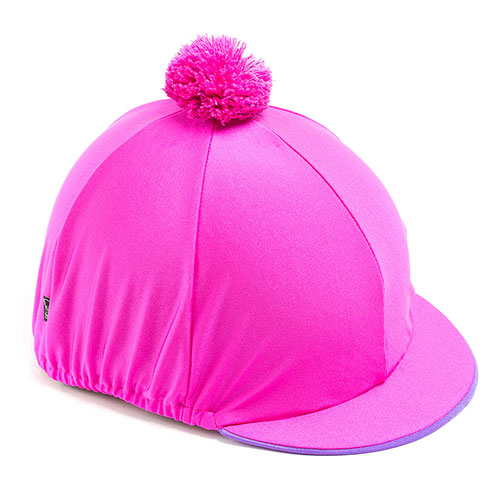 Carrots Plain Pink Hat Cover (Personalised) Pink & Lilac