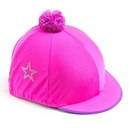 Carrots Plain Pink Diamate Star Hat Cover Pink & Lilac